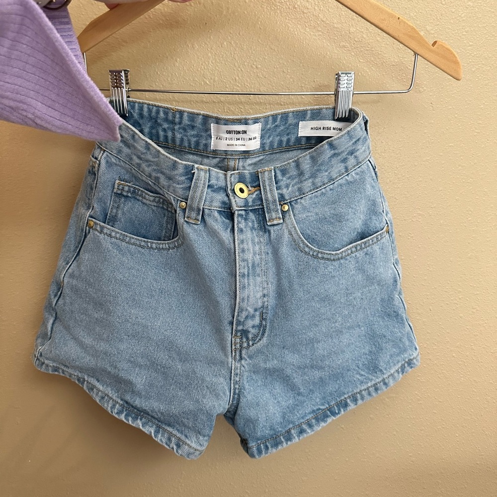 High Rise Mom Shorts